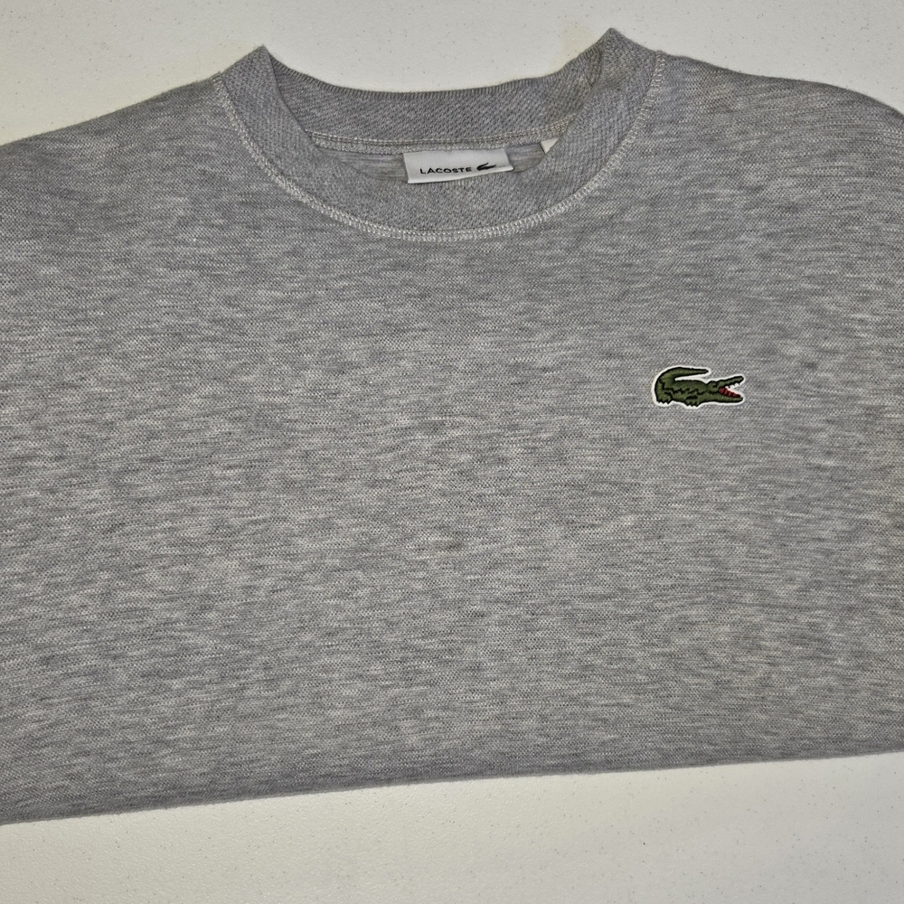 Lacoste Gray Crewneck Sweatshirt